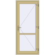 Внутрішні двері 900x2100 мм Altest RAL 1000 Green beige з двох сторін