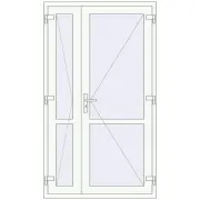 Altest 1200x2100 мм RAL 9016 Traffic white з двох сторін Altest 1200x2100 мм RAL 9016 Traffic white з двох сторін