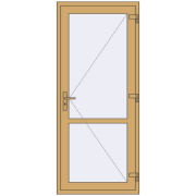 Внутрішні двері 900x2100 мм Altest RAL 1002 Sand yellow з двох сторін