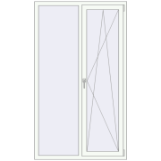 REHAU Euro 60 1150x1970 мм