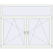REHAU SYNEGO MD 1800x1500 мм Білий (RAL 9016) з двох сторін