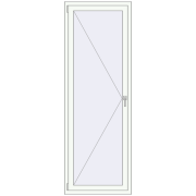 REHAU Euro 70 750x2150 мм Білий (RAL 9016) з двох сторін