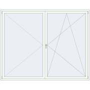 REHAU SYNEGO MD 2500x2000 мм Білий (RAL 9016) з двох сторін