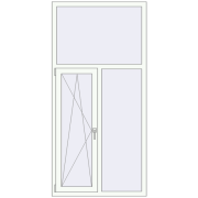 REHAU Brillant-Design 1000x2050 мм Білий (RAL 9016) з двох сторін REHAU Brillant-Design 1000x2050 мм Білий (RAL 9016) з двох сторін
