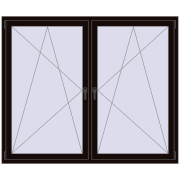 REHAU SYNEGO MD 1800x1500 мм BLACK_BROWN з двох сторін REHAU SYNEGO MD 1800x1500 мм BLACK_BROWN з двох сторін