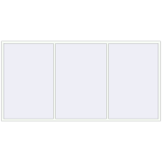 REHAU Euro 60 3600x1800 мм Білий (RAL 9016) з двох сторін