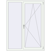 REHAU SYNEGO MD 1200x1600 мм Білий (RAL 9016) з двох сторін