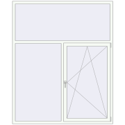 REHAU SYNEGO MD 1800x2200 мм Білий (RAL 9016) з двох сторін REHAU SYNEGO MD 1800x2200 мм Білий (RAL 9016) з двох сторін