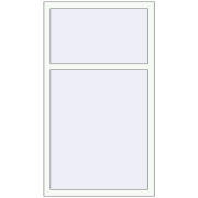 REHAU Euro 60 850x1490 мм Білий (RAL 9016) з двох сторін REHAU Euro 60 850x1490 мм Білий (RAL 9016) з двох сторін