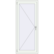 REHAU Euro 70 700x1670 мм Білий (RAL 9016) з двох сторін