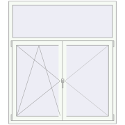 Вікна 1400x1600 мм REHAU Euro 70