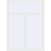 REHAU Euro 60 1630x2200 мм Білий (RAL 9016) з двох сторін REHAU Euro 60 1630x2200 мм Білий (RAL 9016) з двох сторін