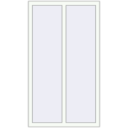 REHAU Euro 60 880x1550 мм Білий (RAL 9016) з двох сторін REHAU Euro 60 880x1550 мм Білий (RAL 9016) з двох сторін