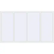 Altest Pony 375 2800x1650 мм RAL 9016 Traffic white з двох сторін Altest Pony 375 2800x1650 мм RAL 9016 Traffic white з двох сторін