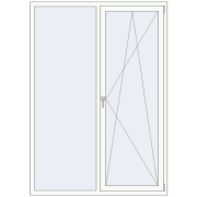REHAU Euro 70 1470x2070 мм Білий (RAL 9016) з двох сторін