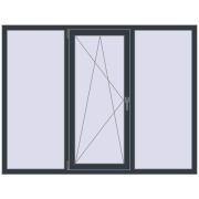 REHAU SYNEGO MD 1830x1400 мм ANTHRACITE_GREY_STRUKTURAL з двох сторін REHAU SYNEGO MD 1830x1400 мм ANTHRACITE_GREY_STRUKTURAL з двох сторін