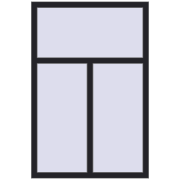 REHAU SYNEGO MD 1000x1500 мм BLACK_ULTI-MATT з двох сторін