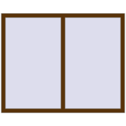 REHAU Euro 70 1500x1200 мм WALNUT з двох сторін