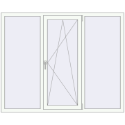 REHAU SYNEGO MD 1760x1430 мм Білий (RAL 9016) з двох сторін