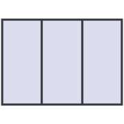 REHAU SYNEGO MD 2888x2063 мм ANTHRACITE_GREY_STRUKTURAL з двох сторін
