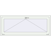 REHAU Euro 70 1500x600 мм Білий (RAL 9016) з двох сторін