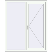 Вікна 1200x1500 мм REHAU Euro 70 Білий (RAL 9016) з двох сторін