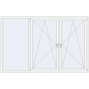 REHAU Brillant-Design 2500x1600 мм Білий (RAL 9016) з двох сторін