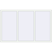 REHAU Euro 70 2100x1300 мм Білий (RAL 9016) з двох сторін
