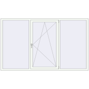 REHAU Euro 70 2450x1460 мм ANTHRACITE_GREY_STRUKTURAL ззовні