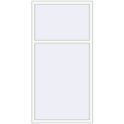 Вікна 1000x2000 мм Altest Pony 375 RAL 9016 Traffic white з двох сторін