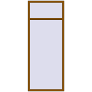 REHAU Euro 60 1000x2500 мм GOLDEN OAK з двох сторін