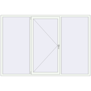 REHAU Euro 70 2500x1699 мм Білий (RAL 9016) з двох сторін REHAU Euro 70 2500x1699 мм Білий (RAL 9016) з двох сторін