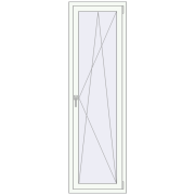 REHAU Euro 60 550x2000 мм Білий (RAL 9016) з двох сторін REHAU Euro 60 550x2000 мм Білий (RAL 9016) з двох сторін