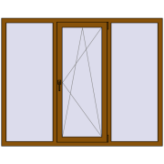 REHAU Euro 70 1760x1400 мм GOLDEN OAK з двох сторін REHAU Euro 70 1760x1400 мм GOLDEN OAK з двох сторін