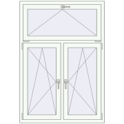 REHAU Euro 60 1080x1550 мм REHAU Euro 60 1080x1550 мм