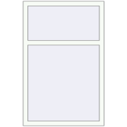 REHAU Brillant-Design 869x1335 мм Білий (RAL 9016) з двох сторін REHAU Brillant-Design 869x1335 мм Білий (RAL 9016) з двох сторін