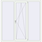 REHAU Euro 60 1749x1800 мм Білий (RAL 9016) з двох сторін
