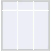 REHAU SYNEGO MD 2400x2500 мм Білий (RAL 9016) з двох сторін