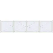 REHAU Euro 70 5000x1200 мм Білий (RAL 9016) з двох сторін REHAU Euro 70 5000x1200 мм Білий (RAL 9016) з двох сторін