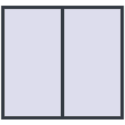 REHAU SYNEGO MD 1850x1718 мм ANTHRACITE_GREY_STRUKTURAL з двох сторін