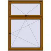 REHAU Brillant-Design 1200x1700 мм GOLDEN OAK з двох сторін