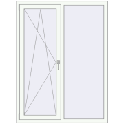REHAU Euro 60 1200x1600 мм Білий (RAL 9016) з двох сторін