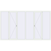 Altest Pony 375 3800x2200 мм RAL 9016 Traffic white з двох сторін