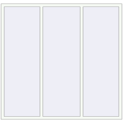 REHAU Euro 70 2036x1950 мм Білий (RAL 9016) з двох сторін REHAU Euro 70 2036x1950 мм Білий (RAL 9016) з двох сторін