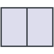REHAU Euro 70 2000x1500 мм ANTHRACITE_GREY_STRUKTURAL з двох сторін