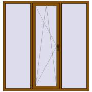 REHAU Euro 60 1730x1810 мм GOLDEN OAK з двох сторін REHAU Euro 60 1730x1810 мм GOLDEN OAK з двох сторін