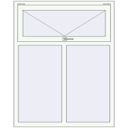 Вікна 1120x1400 мм REHAU Brillant-Design Білий (RAL 9016) з двох сторін