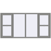 Altest Pony 375 2400x1200 мм RAL 9007 Grey aluminium з двох сторін