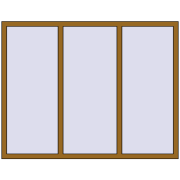 Вікна 1800x1400 мм REHAU Euro 70 LIGHT_OAK з двох сторін