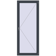 REHAU SYNEGO MD 900x2200 мм ANTHRACITE_GREY_STRUKTURAL з двох сторін